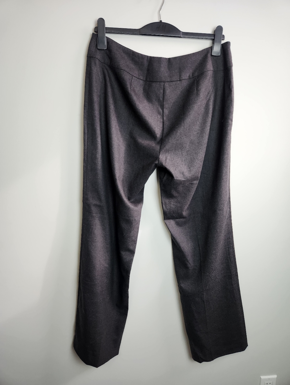 Eileen Fisher Straight Leg Wool Pants Trouser Grey Size 12 Office Professional - Picture 3 of 14